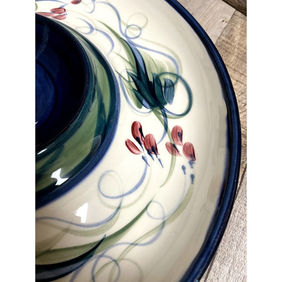 Gail Pittman Dining Vintage Gail Pittman Grapevines Chip And Dip Platter 988 Signed Poshmark